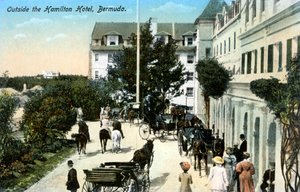 Uden for Hamilton Hotel, Bermuda, omkring 1900-tallet af Unbekannt