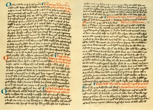 Sider fra kartularet af Osney Abbey, c1275 1886 af Unbekannt