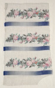 Malet Organdy Strip, midten af 1800-tallet. af Unbekannt