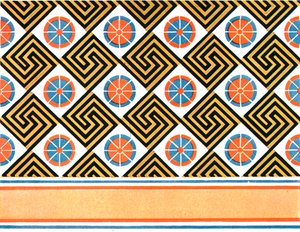 Malet loft i Enene-graven i Theben, Egypten, 1928. af Unbekannt