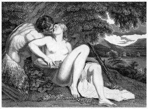 Pan og Syrinx af Unbekannt