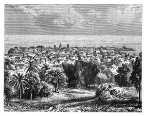 Panama City fra Mount Ancon, c1890 af Unbekannt