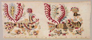 Panel, sandsynligvis fra en nederdel, 1800-tallet. af Unbekannt