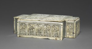 Paneler fra en kasse, ca. 1700. af Unbekannt