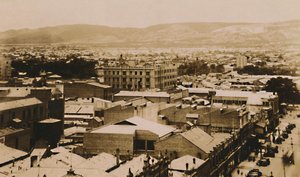 Panorama over Adelaide og bakkerne, South Australia, slutningen af det 19.-begyndelsen af det 20. århundrede af Unbekannt