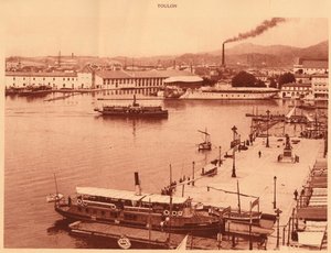 Panorama over Quais i Toulon, 1930. af Unbekannt