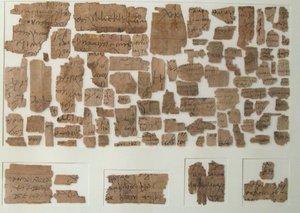 Papyri-fragmenter, koptisk, 7. århundrede. af Unbekannt