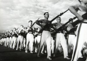 Parade af de unge kommunister, Moskva, USSR, 1930