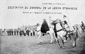 Paradering af den franske fremmedlegions flag, Sidi Bel Abbes, Algeriet, 28. april 1906 af Unbekannt