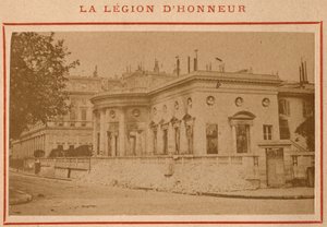 Paris Commune (1871): udsigt over Palais de la Legion d