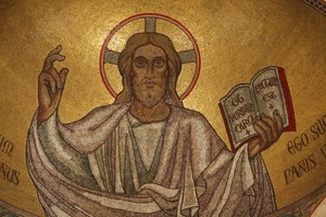 Paris, Frankrig Pantokrator Kristus (i herlighed) i Saint-Pierre-de-Montrouge kirke, Paris, Frankrig af Unbekannt