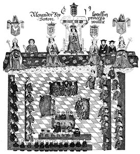Parlament von Edward I., 13. Jahrhundert, um 1905