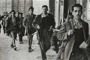Partisaner i Cesena, Emilia Romagna, Italien, oktober 1944 (b / e foto) af Unbekannt