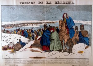 Passage af Berezina, 28. november 1812, 19. århundrede af Unbekannt