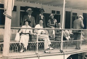 Passagerer på et nilkrydstogt, 1936 af Unbekannt