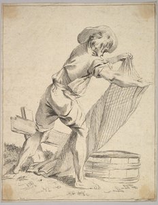 Bondeholdende fiskenet, 1700-tallet. af Unbekannt