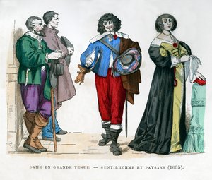 Bønder, en gentleman og en dame, 1635 1882-1884 af Unbekannt