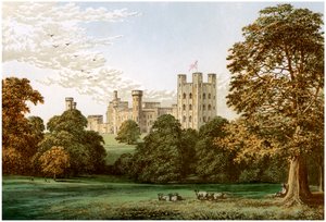 Penrhyn Castle, Caernarvonshire, Wales, hjemsted for Lord Penrhyn, c1880 af Unbekannt