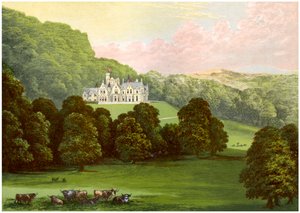 Philiphaugh, Selkirkshire, Skotland, hjemsted for Baronet Murray, c1880 af Unbekannt