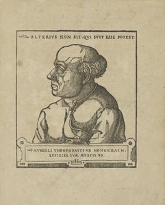 Philippus Theophrastus Aureolus Bombastus von Hohenheim Paracelsus, ca 1538. af Unbekannt