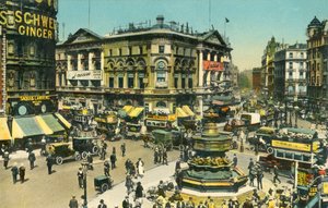 Piccadilly Circus, London, c1910. af Unbekannt