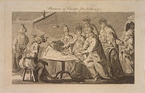 Billede af Europa for juli 1772, 1772 af Unbekannt
