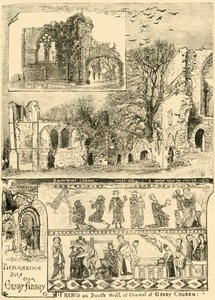 Maleriske stykker fra Easby Abbey, 1898. af Unbekannt