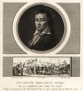 Pierre Gaspard Chaumette, syndisk anklager i kommunen, ateist af Unbekannt