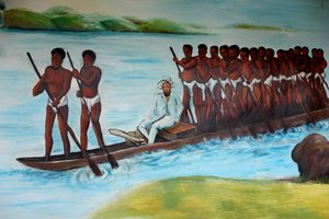 Pierre Savorgnan de Brazza maleri Brazzaville Congo af Unbekannt