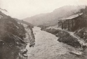 Pirahy Diversion: Se nedstrøms fra tunnelens udløb. 1914. af Unbekannt