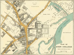 Plan for Eton College, 1911. af Unbekannt