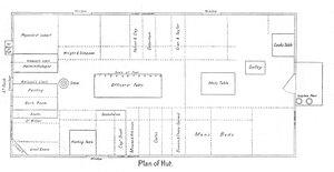 Plan over hytten, c19101913, 1913 af Unbekannt