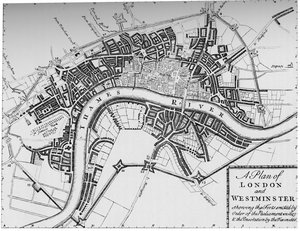 Plan over London og Westminster, 1749 1903 af Unbekannt
