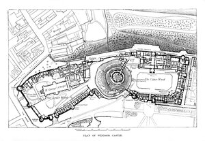 Plan over Windsor Castle af Unbekannt
