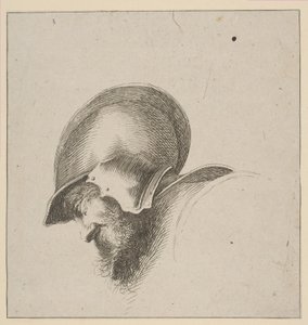 Plade 10: leder af en soldat, fra Drawing Basics I principii del disegno, efter 1641. af Unbekannt