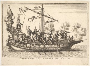 Plade 3: Kaptajn for hæren af Chalchis Capitana del armata de Colco, fra serien 