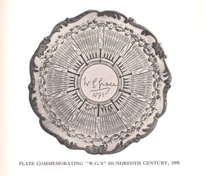 Plade til minde om WG Graces hundrede århundrede, 1895 1912 af Unbekannt