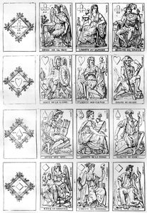 Den franske republiks spillekort, 1790 1882-1884 af Unbekannt