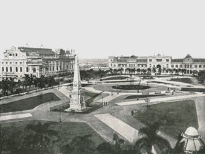 Victory Square, Buenos Aires, Argentina, 1895. af Unbekannt
