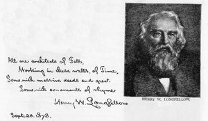 Digt skrevet af Henry Longfellow af Unbekannt
