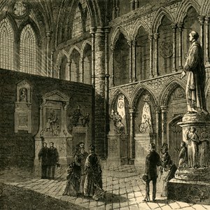 Poets Corner, Westminster Abbey, 1881. af Unbekannt