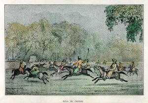 Polo i Thibet, 1800-tallet af Unbekannt