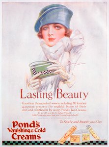 Ponds Cream-annonce, 1927 af Unbekannt