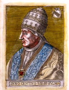 Pave Innocentius VII c1336-1406, c19. århundrede af Unbekannt