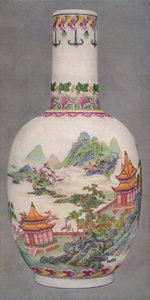 Porcelænsflaske i Ku Yueh Hsuan stil. Chien lang periode, 1736-1796, 1928 af Unbekannt