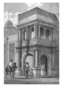 Veranda ved Audley End, Essex, c1840. af Unbekannt