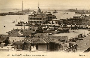 Port-Said. - Oversigt havnen. - LL., c1918-c1939. af Unbekannt