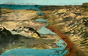 Port-Said - The Plan of the Canal, c1918-c1939. af Unbekannt