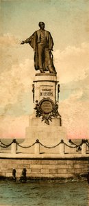 Port Said. - Statue af Ferdinand de Lesseps, c1918-c1939. af Unbekannt