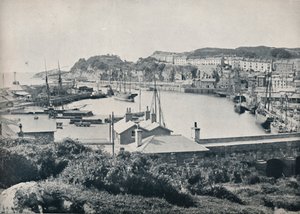 Portmadoc - Havnen og byen, 1895 af Unbekannt